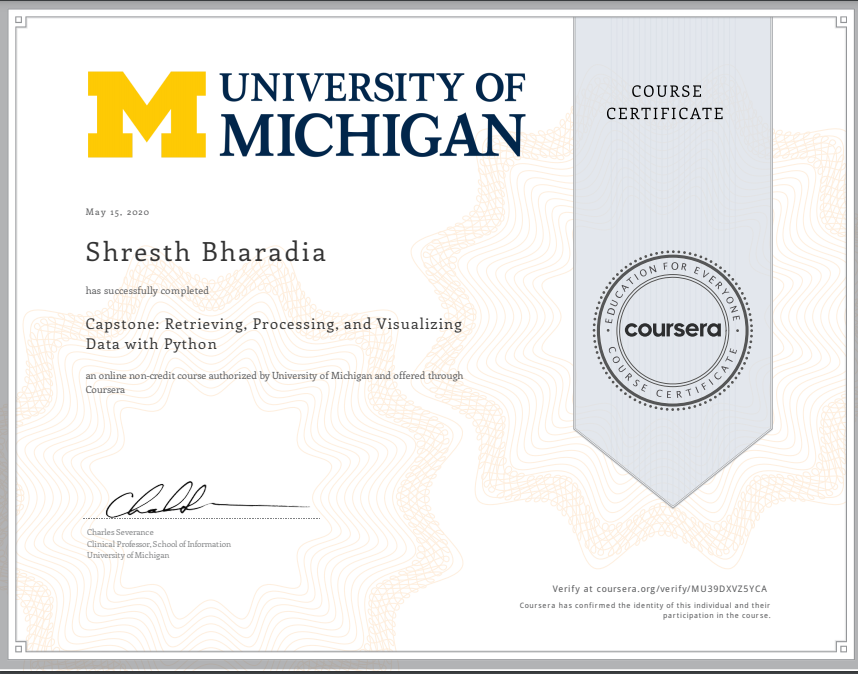 Capstone: Retrieving, Processing, and Visualizing Data with Python